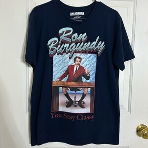 Ron Burgandy “You Stay Classy” t-shirt NWOT